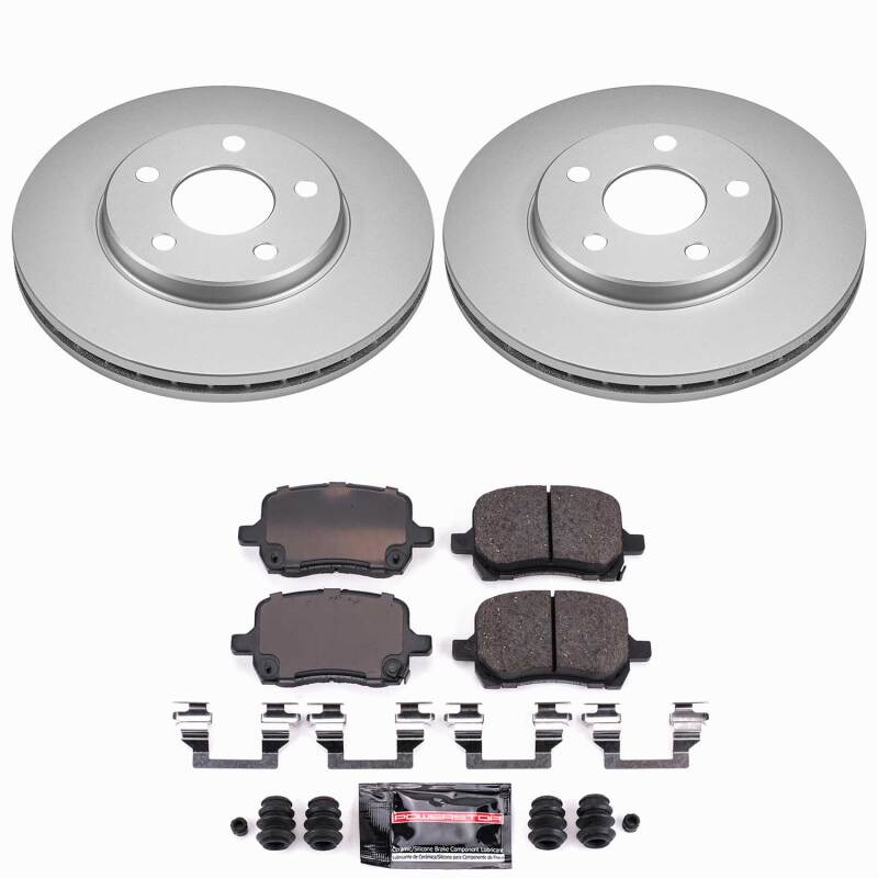 Chevrolet Malibu Brake Kit - Front - PowerStop - Z23 Evolution Coated - `04-`06