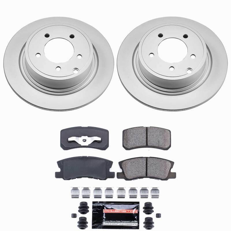 Chrysler 200 Brake Kit - Rear - PowerStop - Z23 Evolution Coated - `11-`14