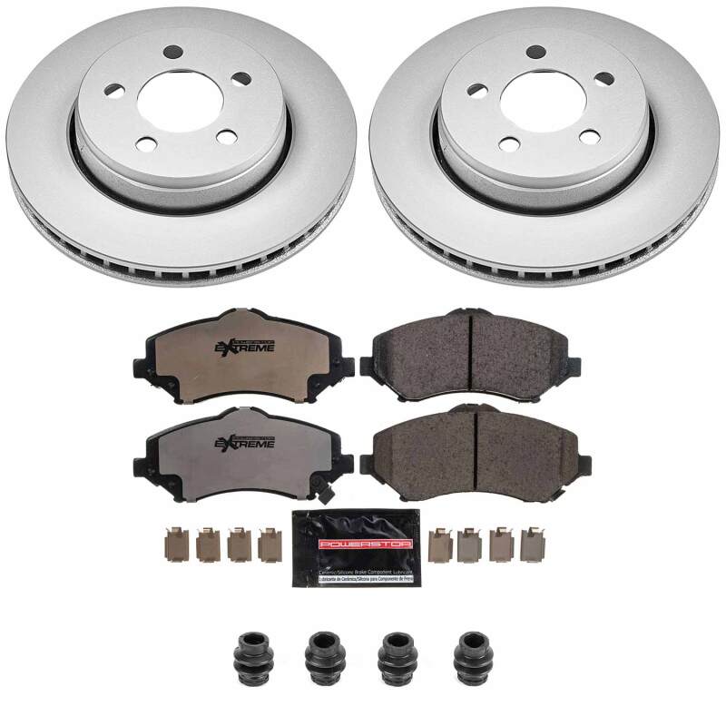 Dodge Nitro Brake Kit - Front - PowerStop - Z36 Coated Truck & Tow - `07-`11