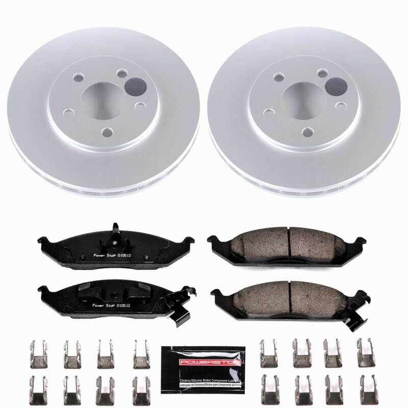 Chrysler Cirrus Brake Kit - Front - PowerStop - Z23 Coated - `95-`00