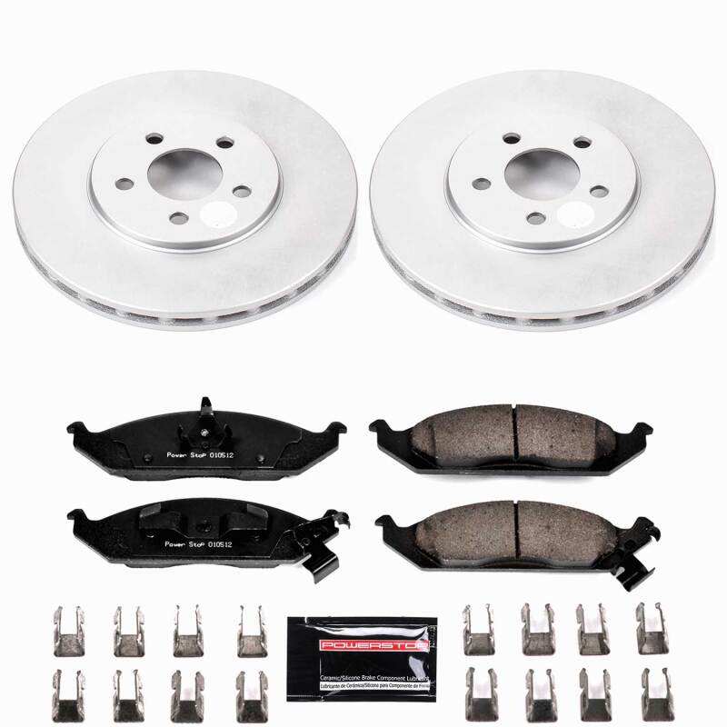 Chrysler Cirrus Brake Kit - Front - PowerStop - Z23 Coated - `95-`00
