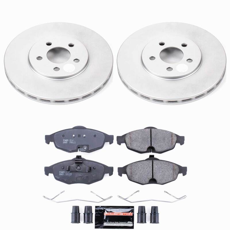 Chrysler Sebring Brake Kit - Front - PowerStop - Z23 Coated - `01-`06