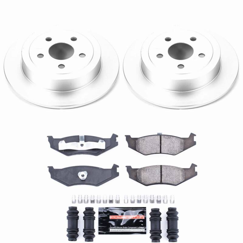 Chrysler PT Cruiser Brake Kit - Rear - PowerStop - Z23 Coated Rotors + Pads - `01-`07