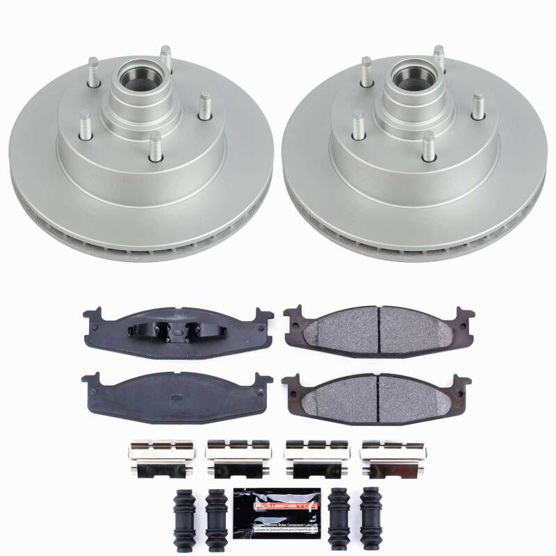 Ford E-150 Econoline Brake Kit - Front - PowerStop - Z23 Coated - `94-`01