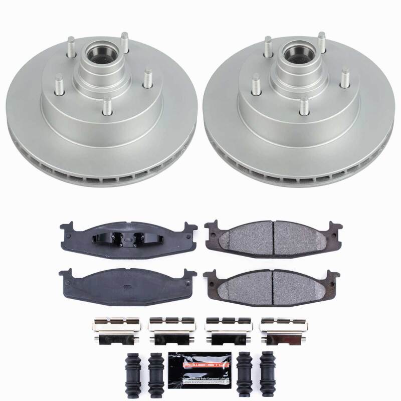 Ford E-150 Brake Kit - Front - PowerStop - Z23 Coated - 2003
