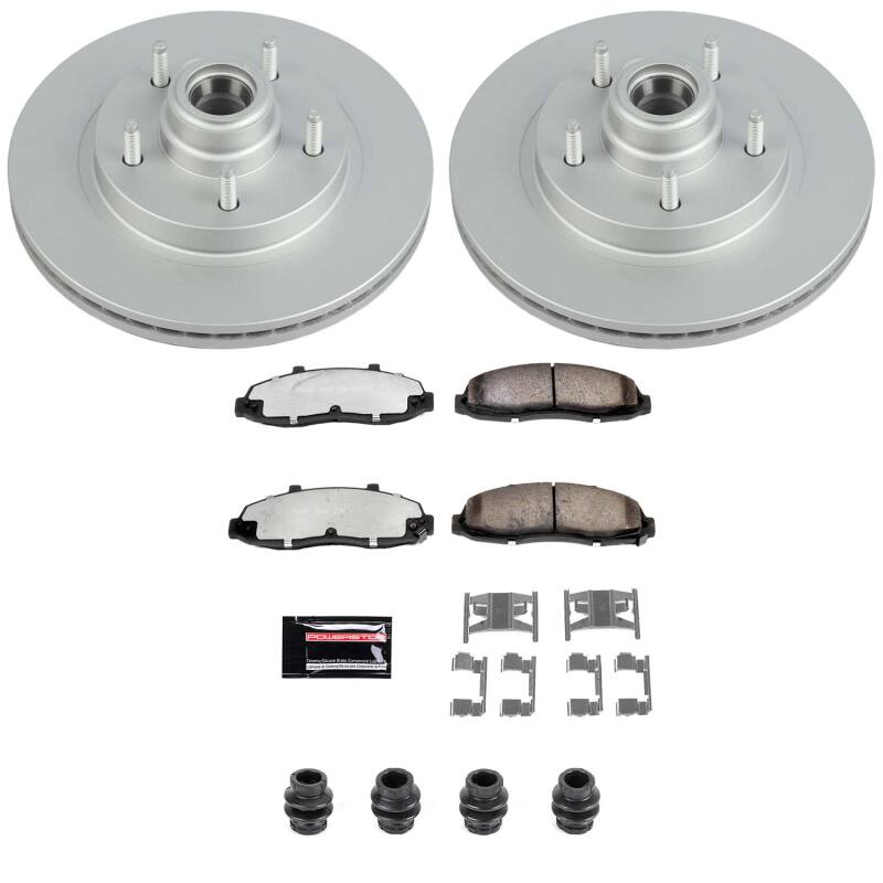 Ford F-150 Brake Kit - Front - PowerStop - Z36 Coated Truck & Tow - `97-`00