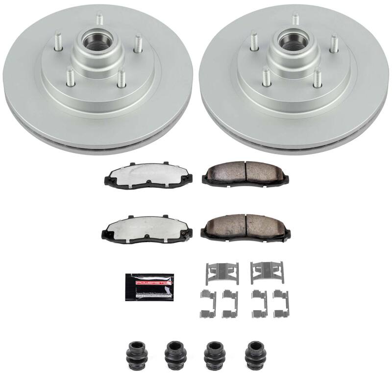 Ford F-150 Brake Kit - Front - PowerStop - Z36 Coated Truck & Tow - `97-`00