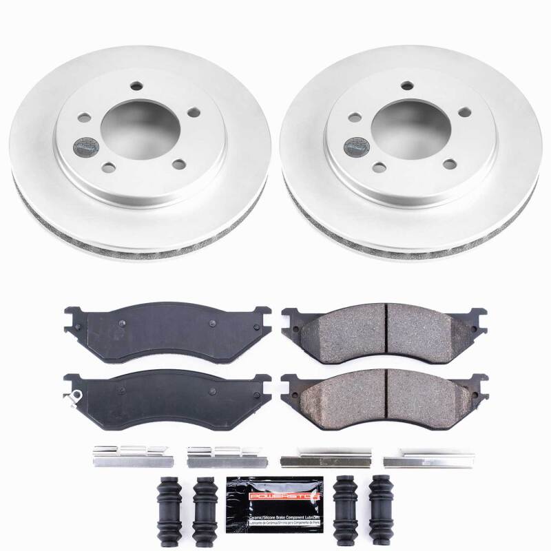 Ford Expedition Brake Kit - Front - PowerStop - Z23 Coated - `97-`02