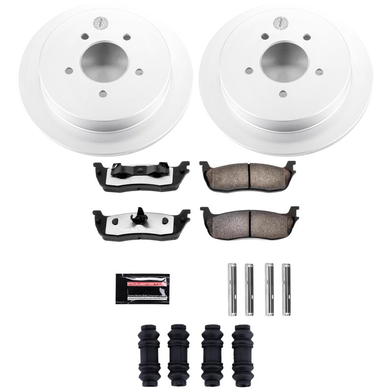 Ford Expedition Brake Kit - Rear - PowerStop - Z36 Coated Truck & Tow - `97-`00