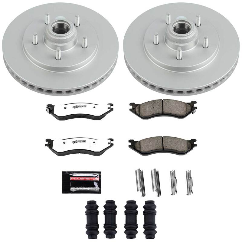 Ford Expedition Brake Kit - Front - PowerStop - Z36 Coated Truck & Tow - `97-`00