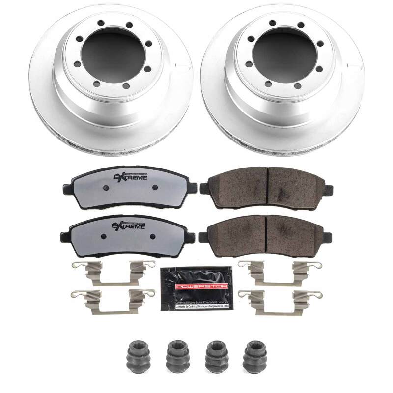 Ford F-350 Super Duty Brake Kit - Rear - PowerStop - Z36 Coated Truck & Tow - `99-`04