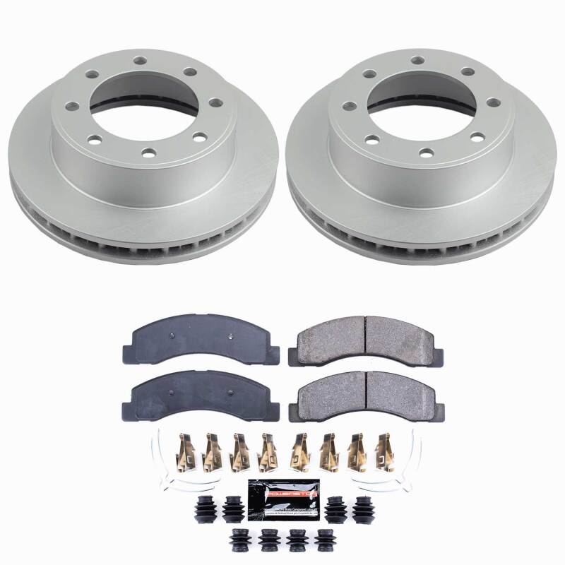 Ford Excursion Brake Kit - Front - PowerStop - Z23 Coated - `00-`05