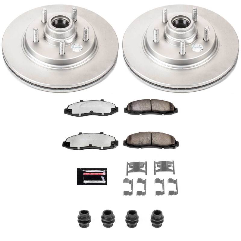 Ford F-150 Brake Kit - Front - PowerStop - Z36 Coated Truck & Tow - `00-`03