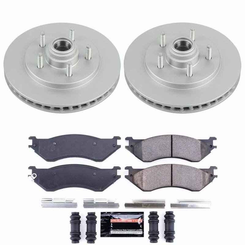 Ford Expedition Brake Kit - Front - PowerStop - Z23 Coated - `00-`02