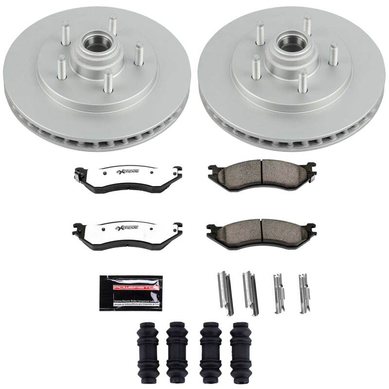 Ford Expedition Brake Kit - Front - PowerStop - Z36 Coated Truck & Tow - `00-`02
