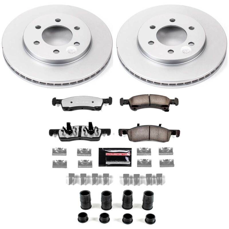 Ford Expedition Brake Kit - Front - PowerStop - Z36 Coated Truck & Tow - `02-`06