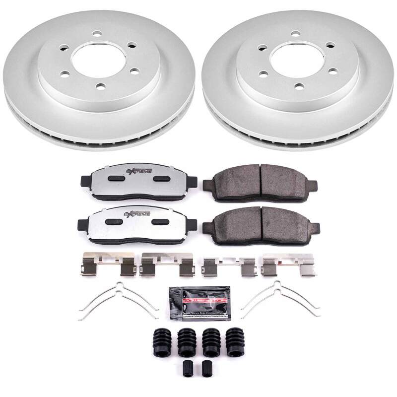 Ford F-150 Brake Kit - Front - PowerStop - Z36 Coated Truck & Tow - `04-`08
