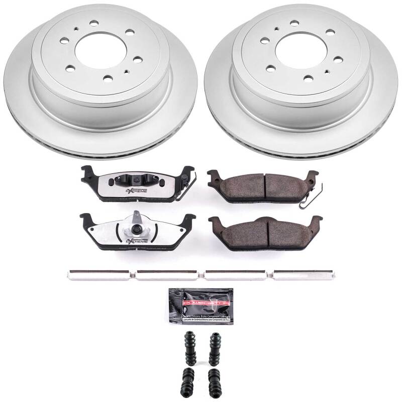 Ford F-150 Brake Kit - Rear - PowerStop - Z36 Coated Truck & Tow - `04-`11