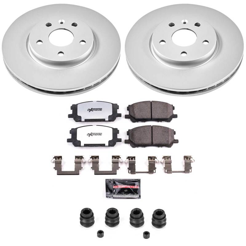 Lexus RX330 Brake Kit - Front - PowerStop - Z36 Coated Truck & Tow - `04-`06