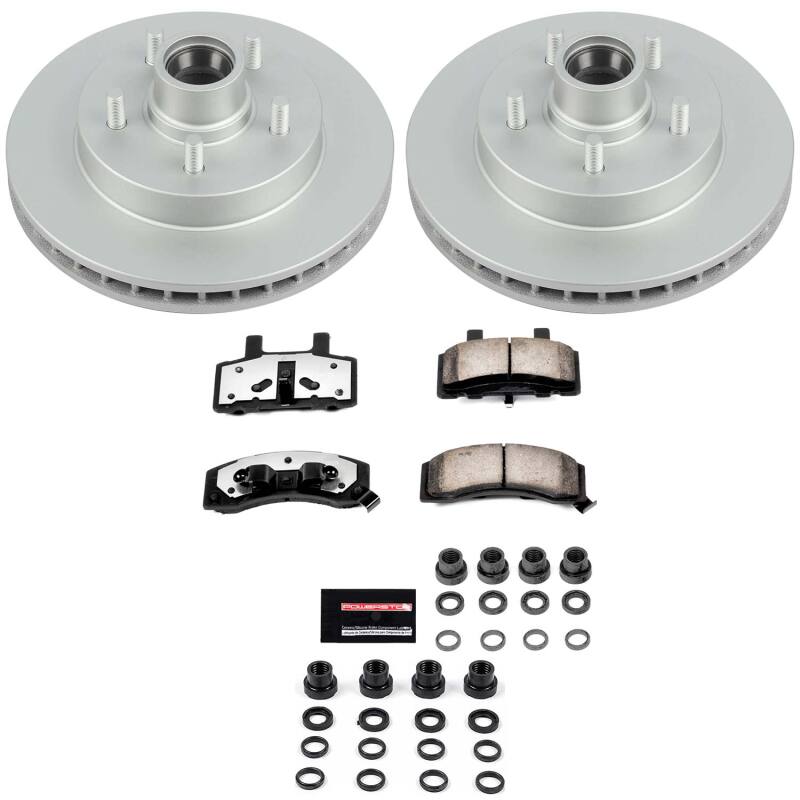 Chevrolet Tahoe Brake Kit - Front - PowerStop - Z36 Coated Truck & Tow - `98-`00