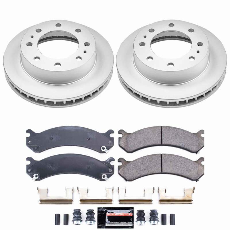 Cadillac DeVille Brake Kit - Front - PowerStop - Z23 Evolution Coated - `00-`05