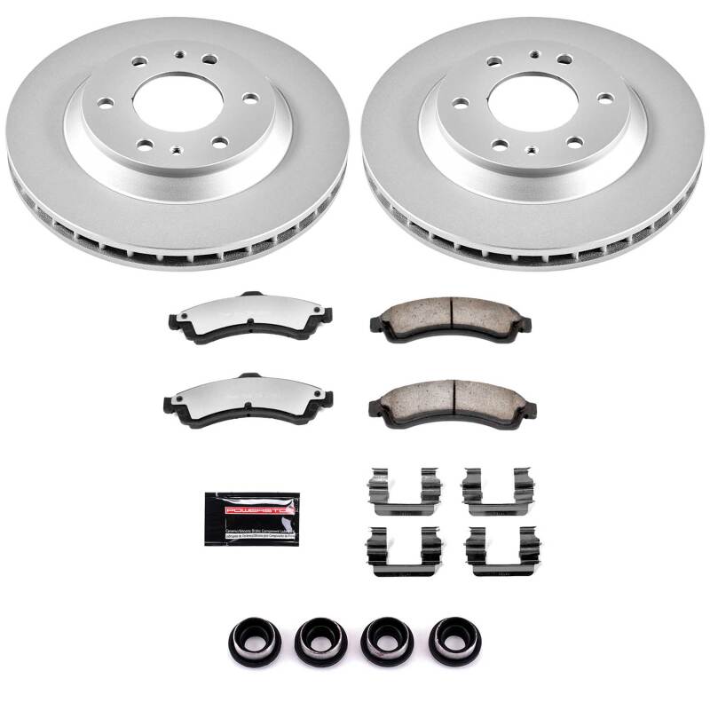 Buick Rainier Brake Kit - Front - PowerStop - Z36 Coated Truck & Tow - `04-`05