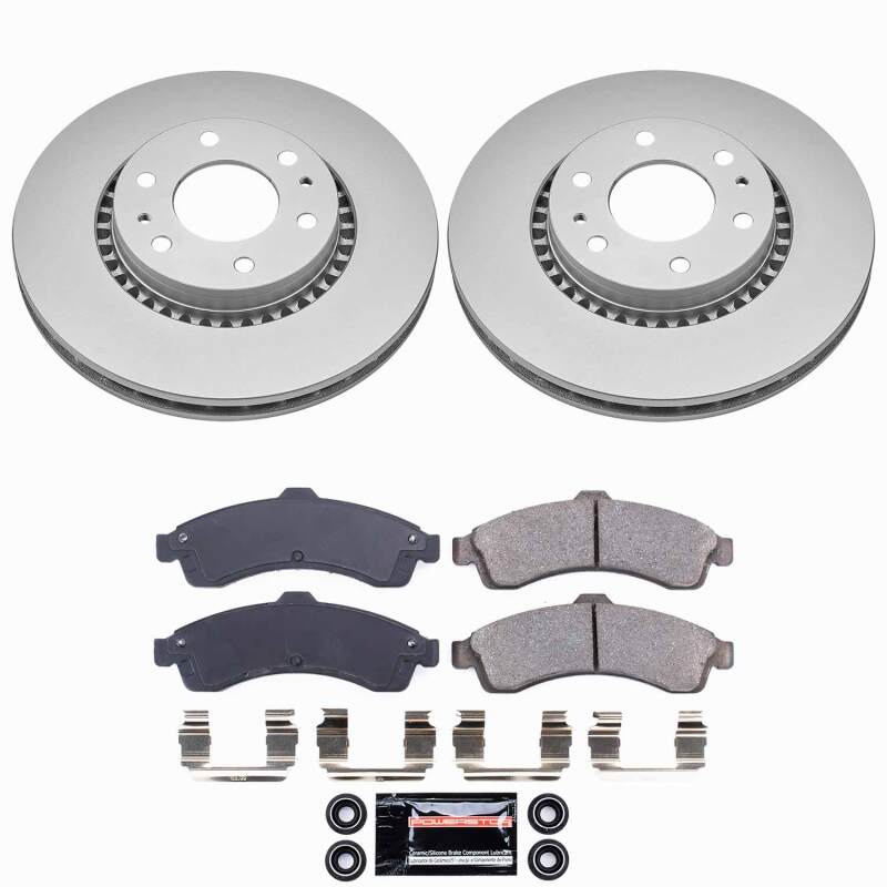 Buick Rainier Brake Kit - Front - PowerStop - Z23 Evolution Coated - `04-`05