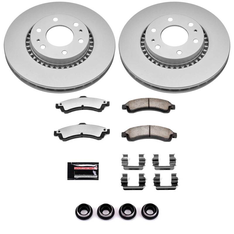 Buick Rainier Brake Kit - Front - PowerStop - Z36 Coated Truck & Tow - `04-`05