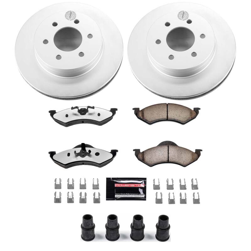 Dodge Dakota Brake Kit - Front - PowerStop - Z36 Coated Truck & Tow - `00-`02