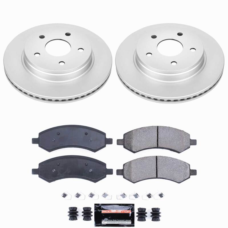 Chrysler Aspen Brake Kit - Front - PowerStop - Z23 Coated - `07-`09