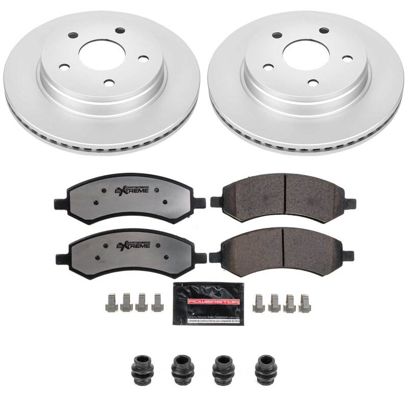 Chrysler Aspen Brake Kit - Front - PowerStop - Z36 Coated Truck & Tow - `07-`09