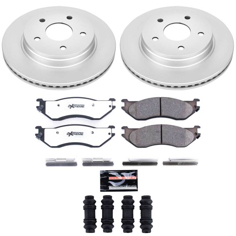 Dodge Durango Brake Kit - Front - PowerStop - Z36 Coated Truck & Tow - `04-`06
