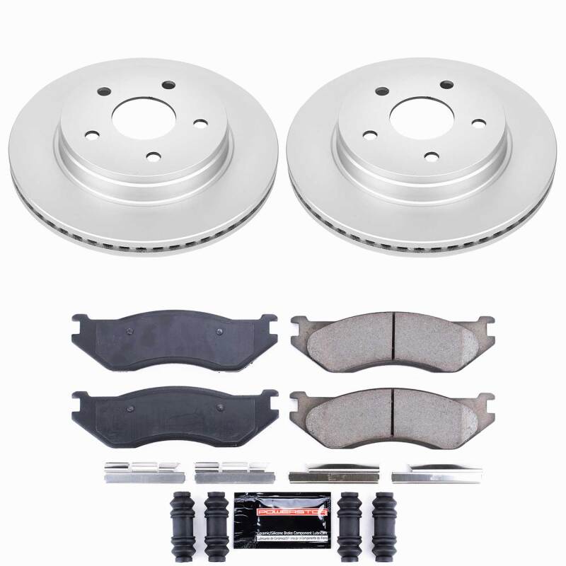 Dodge Ram 1500 Brake Kit - Front - PowerStop - Z23 Coated - `03-`05