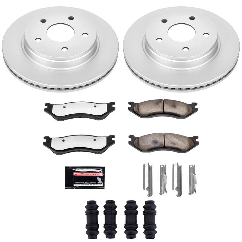 Dodge Ram 1500 Brake Kit - Front - PowerStop - Z36 Coated Truck & Tow - `03-`05