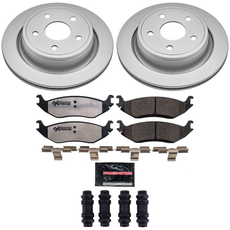 Chrysler Aspen Brake Kit - Rear - PowerStop - Z36 Coated Truck & Tow - `07-`09
