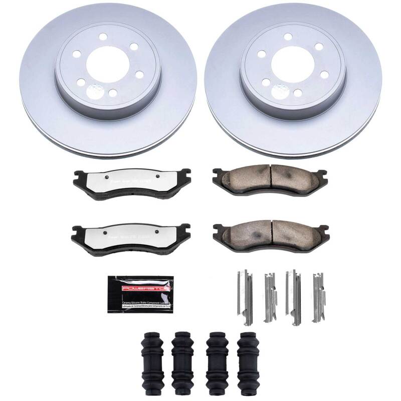 Dodge Durango Brake Kit - Front - PowerStop - Z36 Coated Truck & Tow - 2003