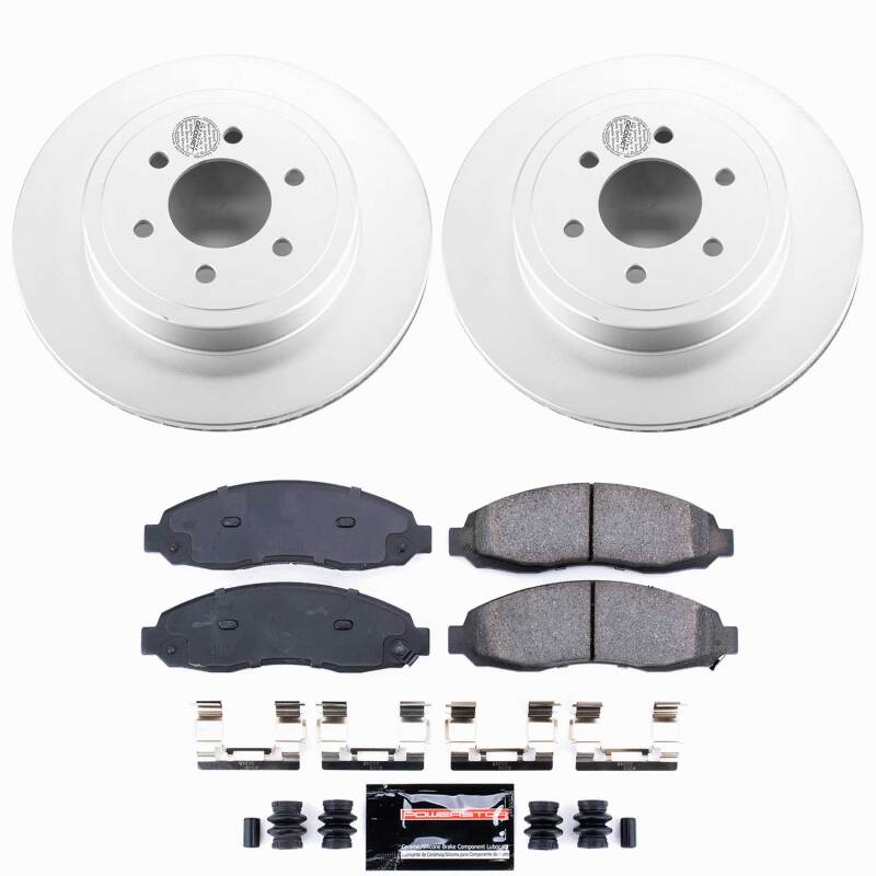 Dodge Dakota Brake Kit - Front - PowerStop - Z23 Coated - `03-`04