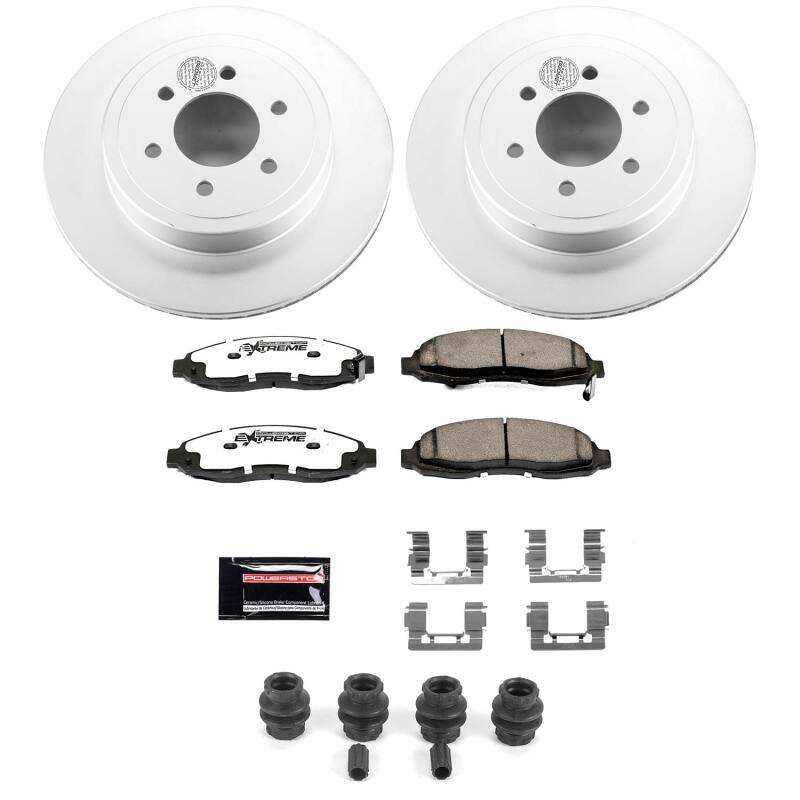 Dodge Dakota Brake Kit - Front - PowerStop - Z36 Coated Truck & Tow - `03-`04