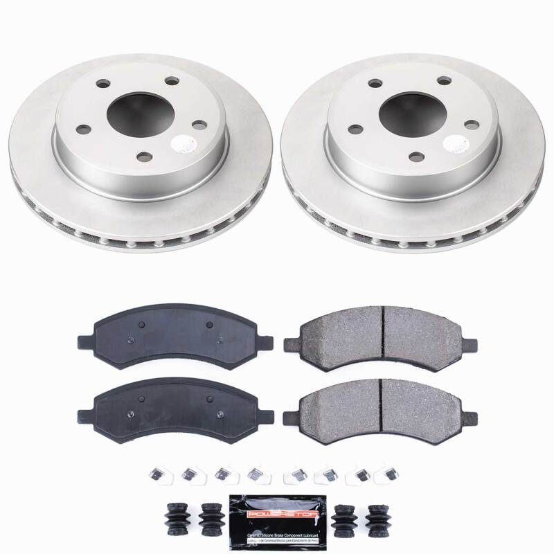 Dodge Dakota Brake Kit - Front - PowerStop - Z23 Coated - `05-`10