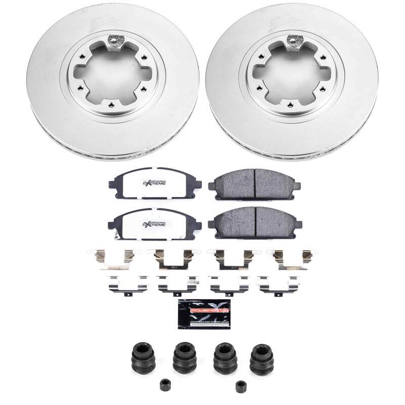 Infiniti QX4 Brake Kit - Front - PowerStop - Z36 Coated Truck & Tow - `97-`03