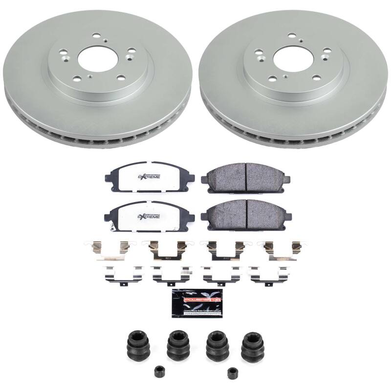 Acura MDX Brake Kit - Front - PowerStop - Z36 Coated Truck & Tow - `03-`06