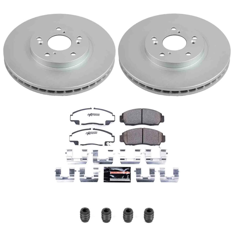 Acura CL Brake Kit - Front - PowerStop - Z26 Coated - `01-`03