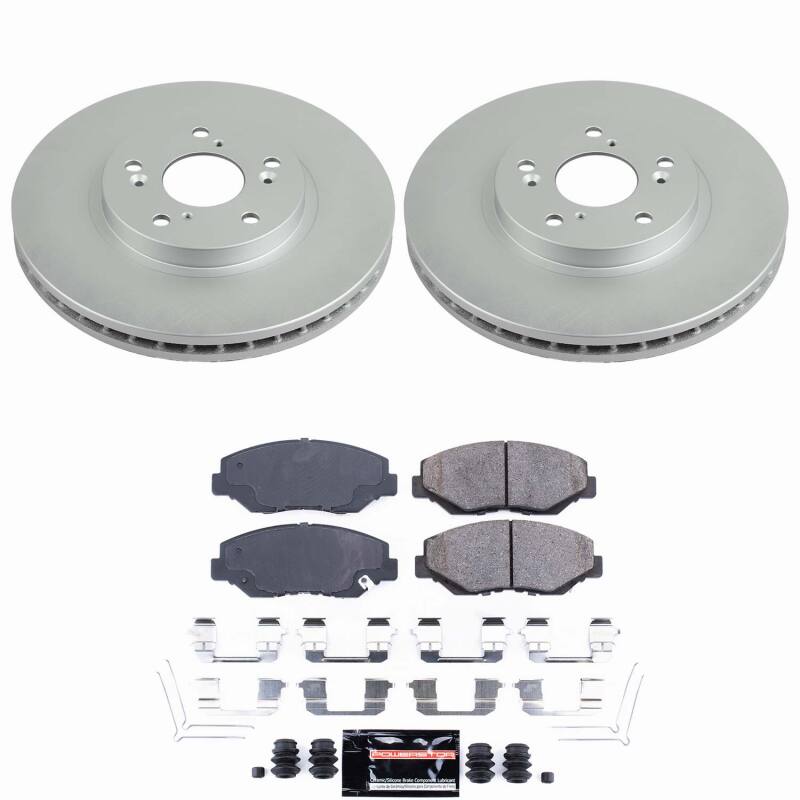 Honda Pilot Brake Kit - Front - PowerStop - Z23 Coated - `03-`08
