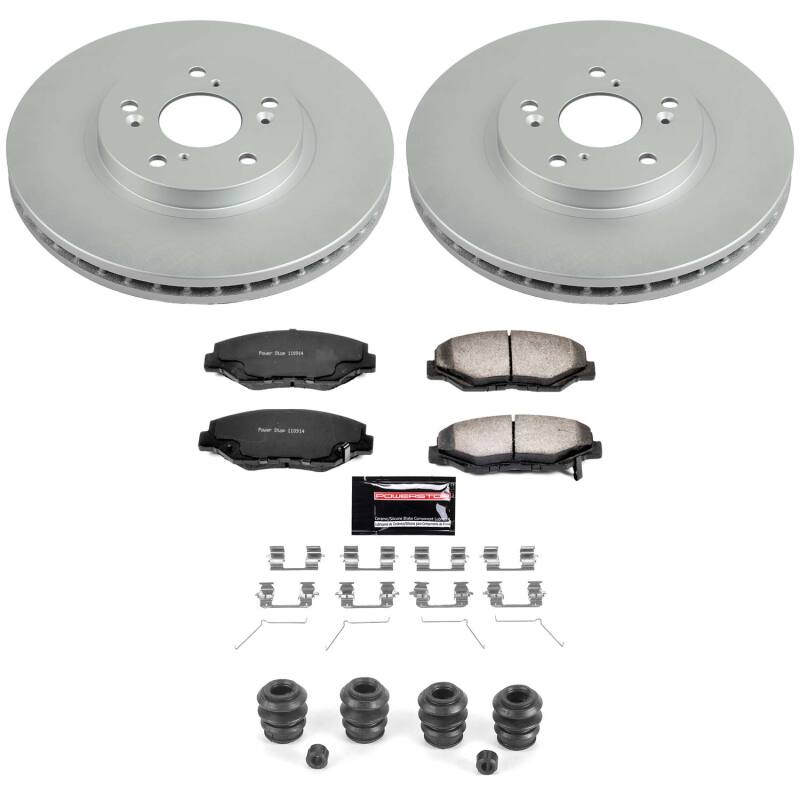 Honda Pilot Brake Kit - Front - PowerStop - Z36 Coated Truck & Tow - `03-`08