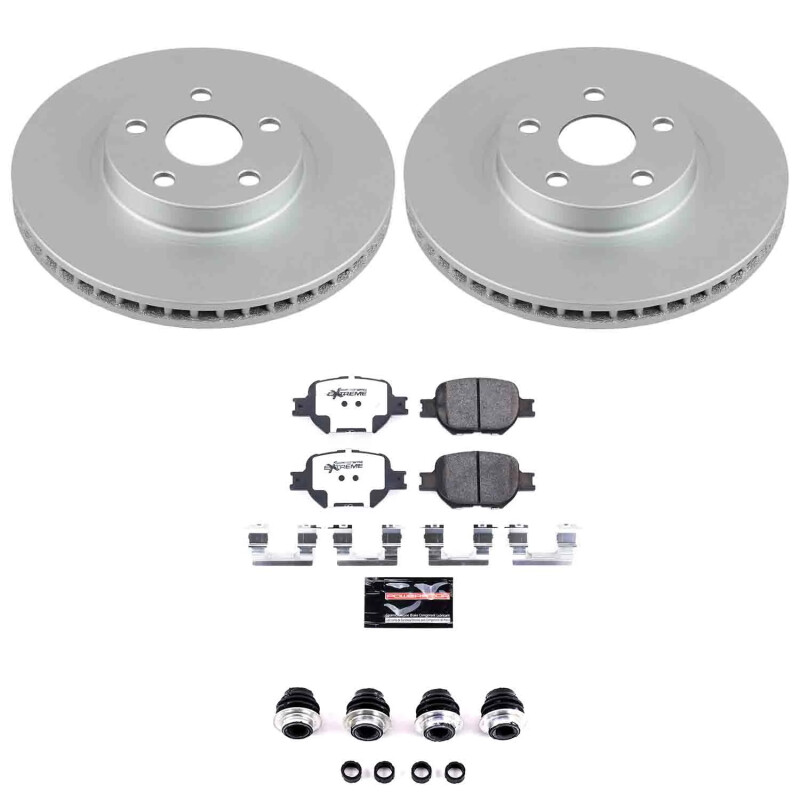 Scion tC Brake Kit - Front - PowerStop - Z26 Coated - `05-`10