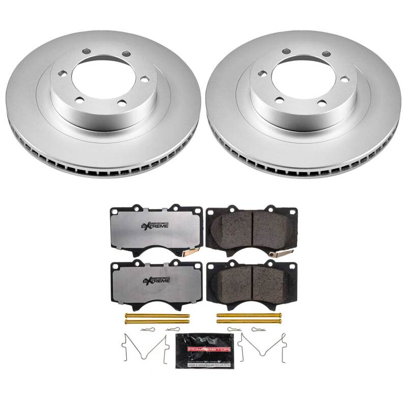 Lexus GX470 Brake Kit - Front - PowerStop - Z36 Coated Truck & Tow - `03-`09