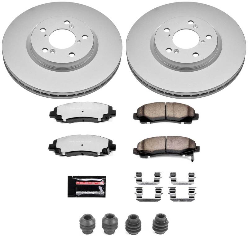 Honda Ridgeline Brake Kit - Front - PowerStop - Z36 Coated Truck & Tow - `06-`11