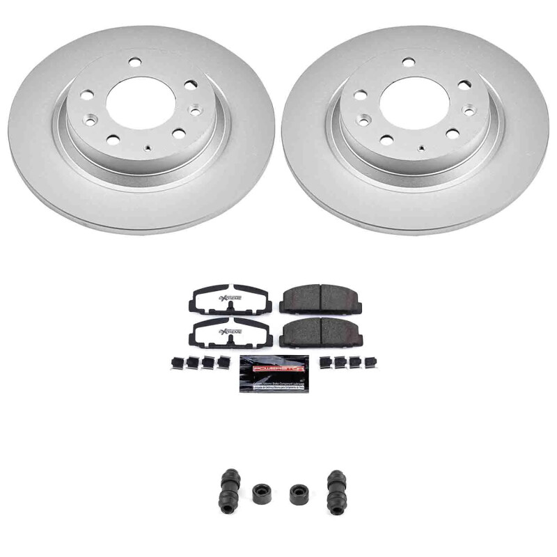 Mazda 6 Brake Kit - Rear - PowerStop - Z26 Coated Rotors + Pads - `03-`05