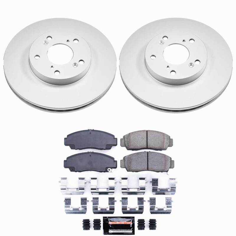 Honda Accord Brake Kit - Front - PowerStop - Z23 Coated - `03-`07