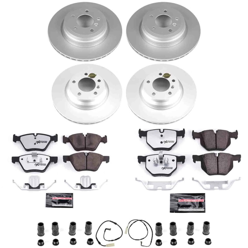 BMW 330i Brake Kit - Front + Rear - PowerStop - Z26 Coated - 2006